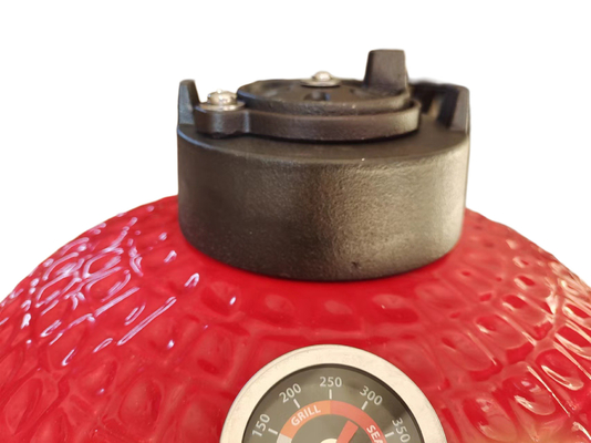 Jardín Medio Carbón Rojo 15 pulgadas Kamado Grill BBQ