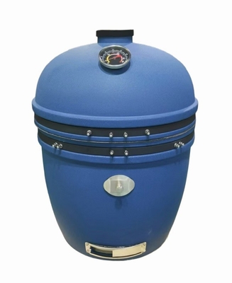 Burbuja azul con vidrio de carbón Kamado Grill 27 pulgadas BBQ