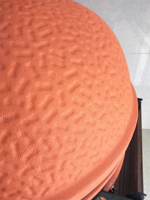 Parrilla de cerámica esmaltada anaranjada redonda de la BARBACOA los 54.6cm Kamado