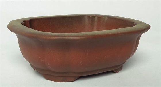 Potes de Mini Purple Clay Ceramic Indoor, potes de cerámica de los bonsais del cuadrado